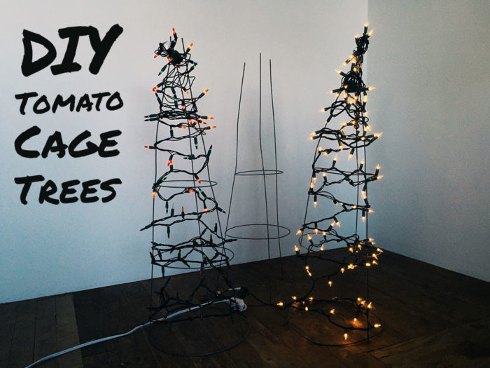 Tomato Cage Christmas Tree - DIY Alternative Christmas Trees