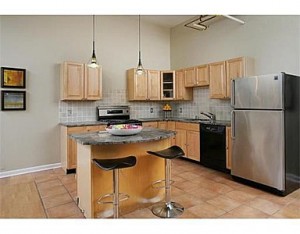 BEFORE - this is what the kitchen looked like in the loft prior to starting construction