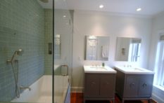 Major Bathroom Remodel two vanities