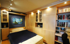 Custom Built in Home Office Murphy Bed