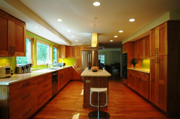Major Kitchen Remodel Lime Green Accent