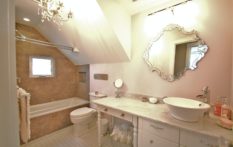 Major Bathroom Remodel Slanted Ceiling