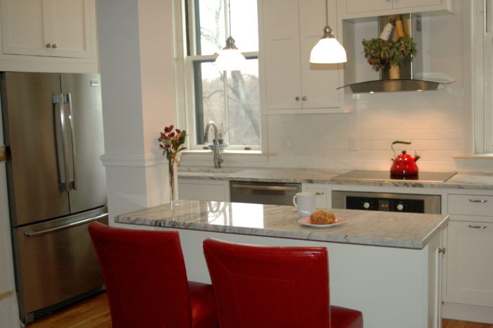 brookline kitchen remodel - warm home