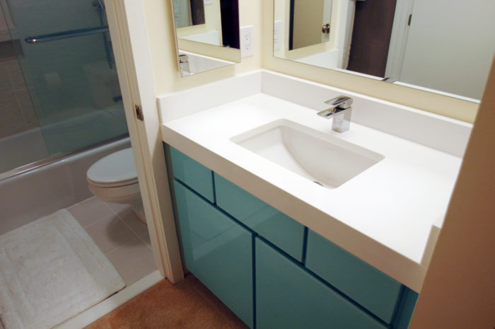 modern bathroom - sink and toilet