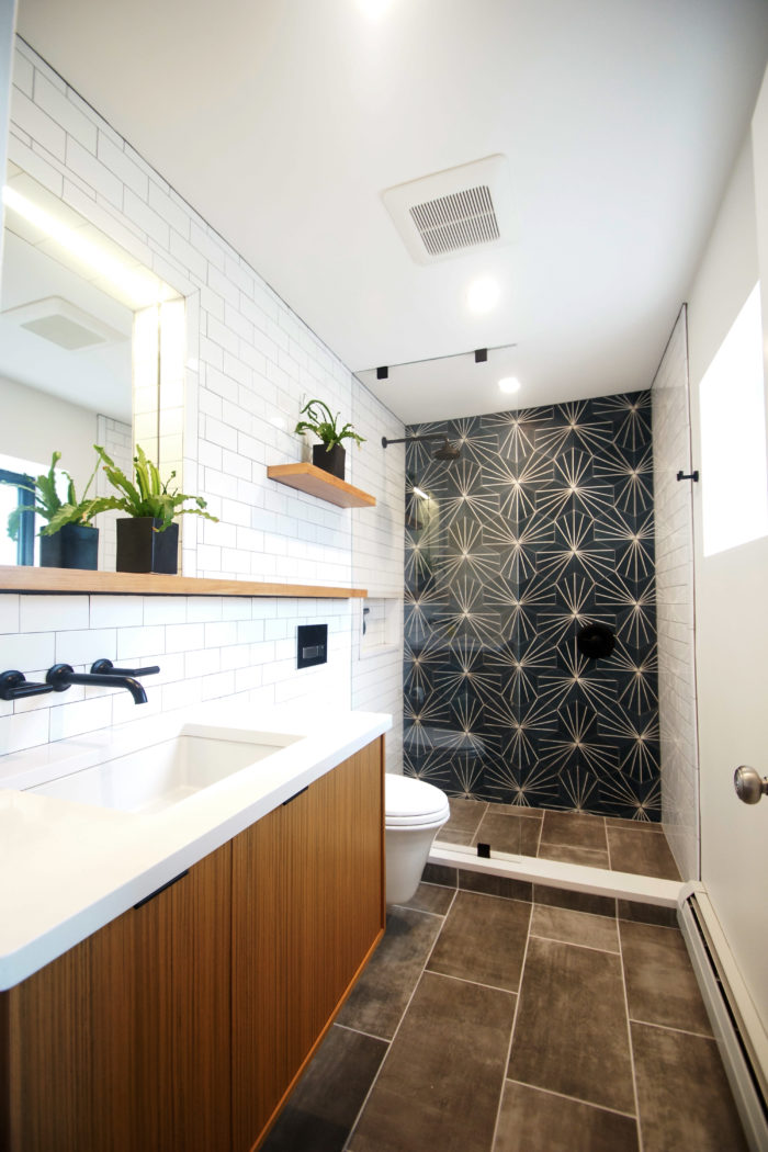 modern bathroom remodel in boston