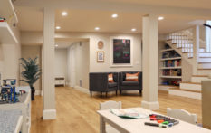 basement remodel custom open floor plan