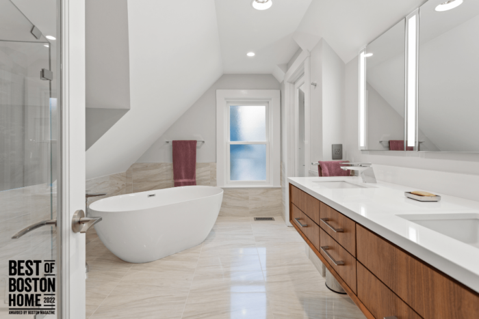 nedc custom bathroom with soaker tub