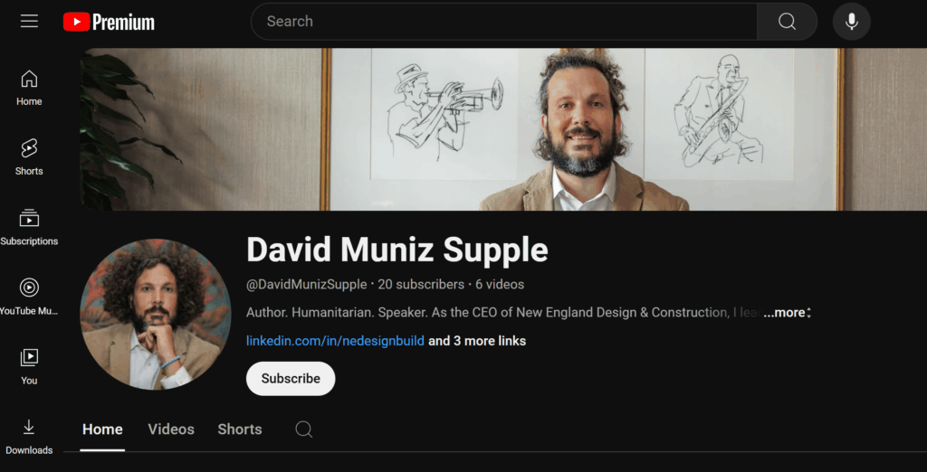 THE ARCHITECT AS A MASTER BUILDER: MY NEW YOUTUBE CHANNEL HAS LAUNCHED!