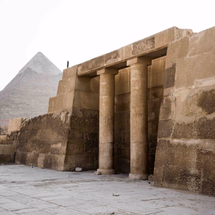 Architectural elements created in Kemet. Egypt in current times.