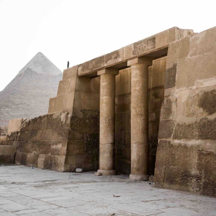 Architectural elements created in Kemet. Egypt in current times.