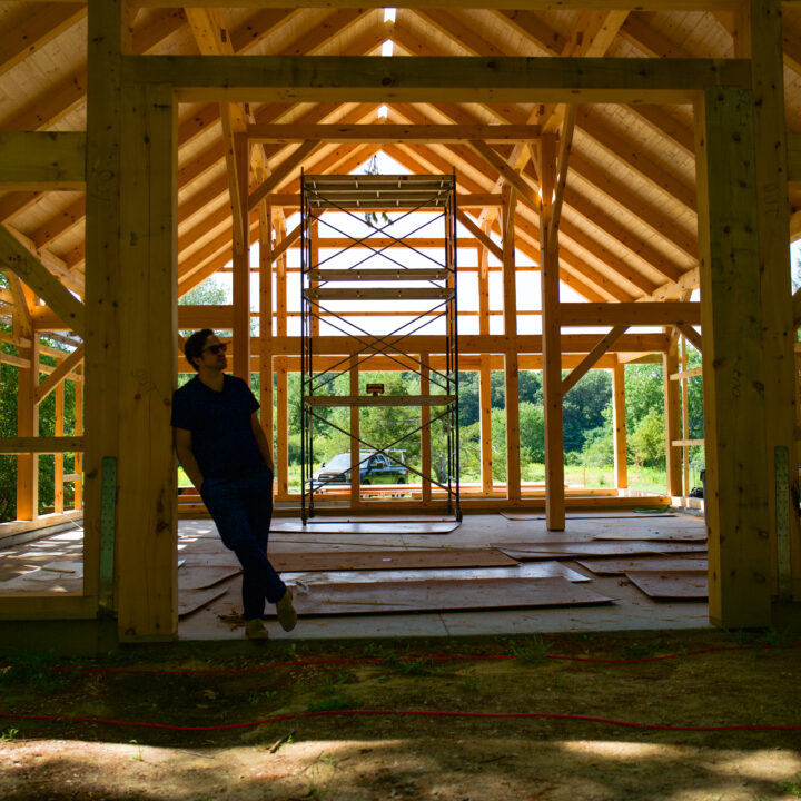 NEDC: Architects Who Build. Snr VP Sales & Marketing Oz Dallaserra on site at an NEDC project in Wayland, MA