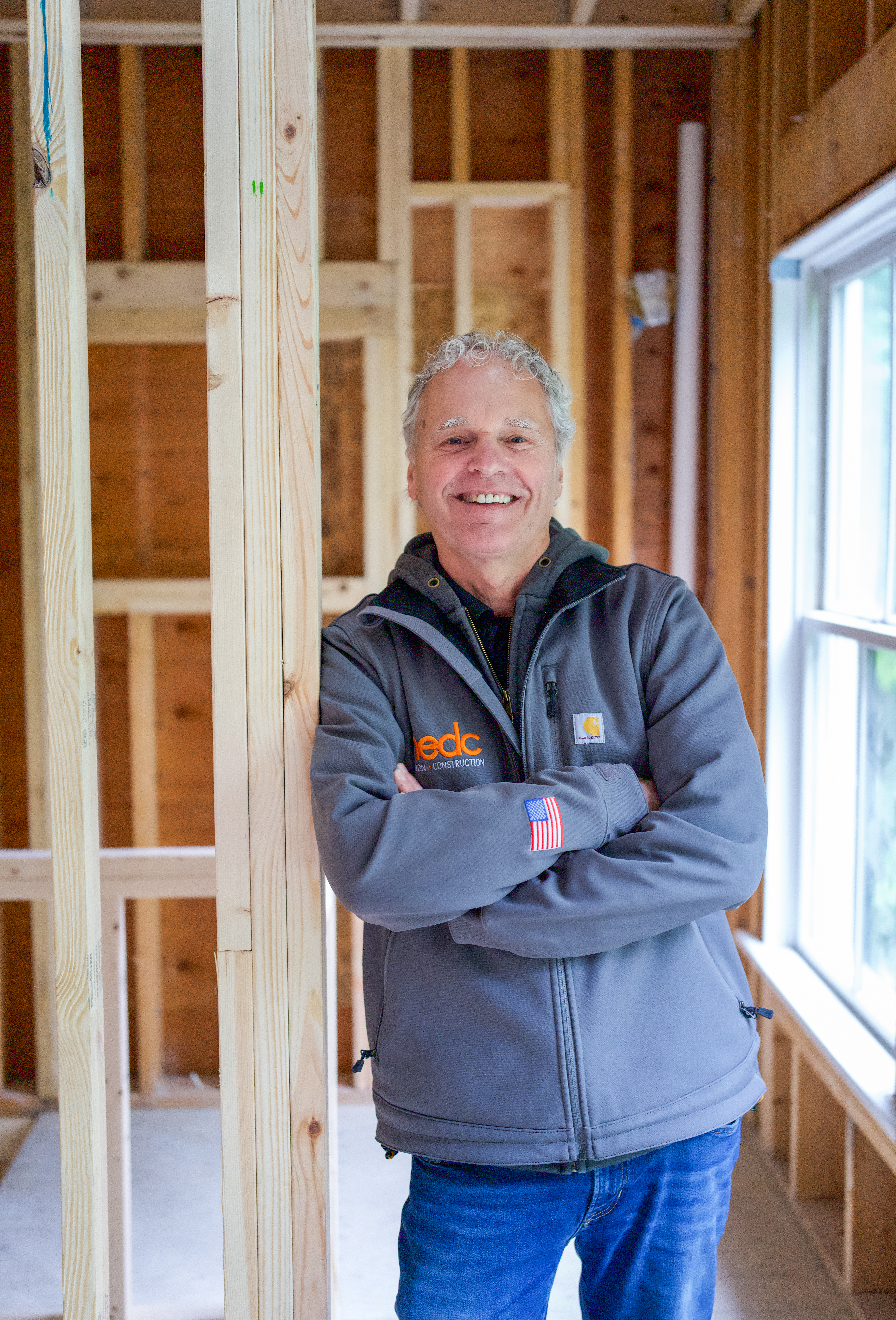 NEDC Project Manager Paul Ledoux at a whole home gut remodel by NEDC in Cambridge, MA